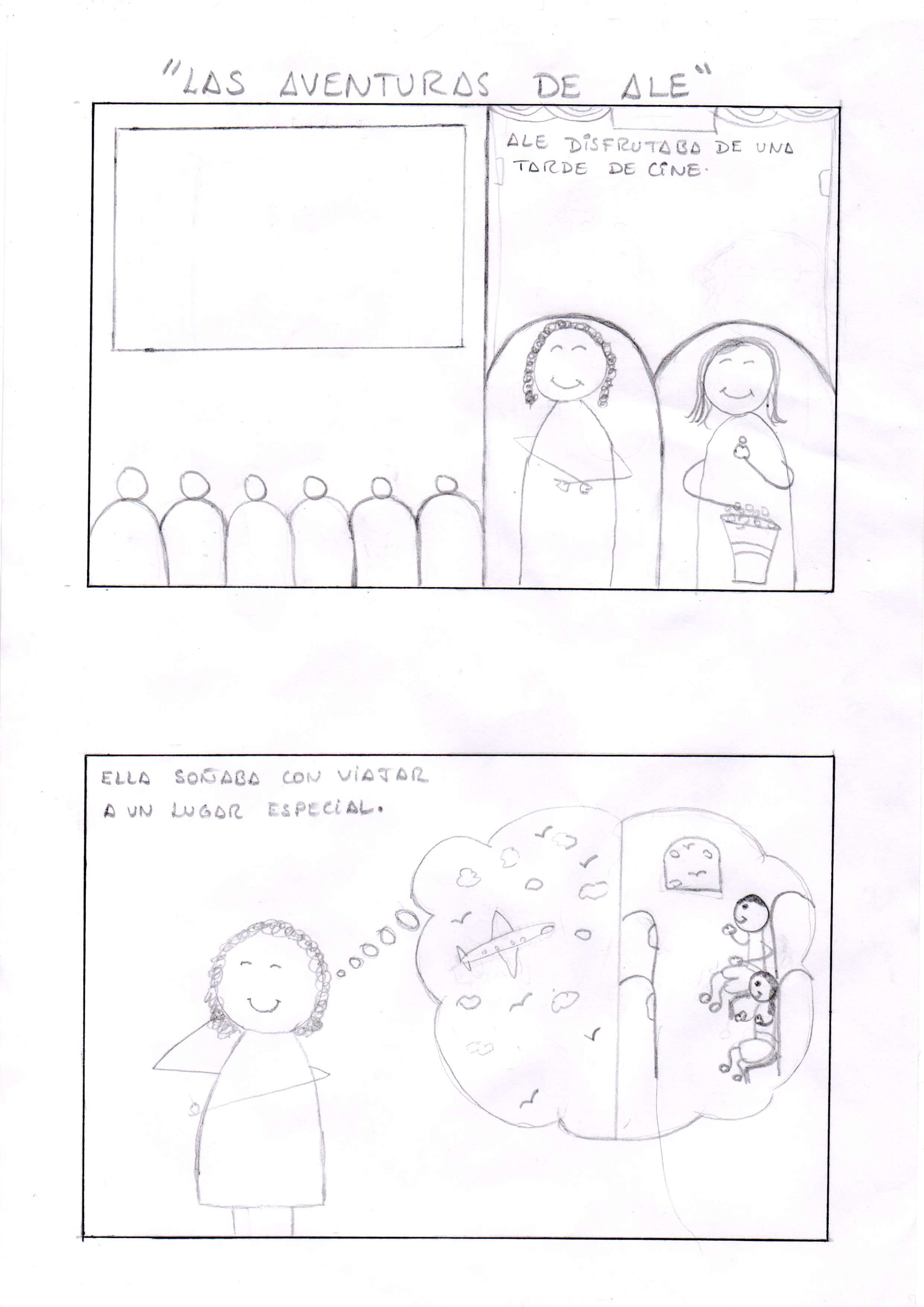 Primera página de Las aventuras de Ale