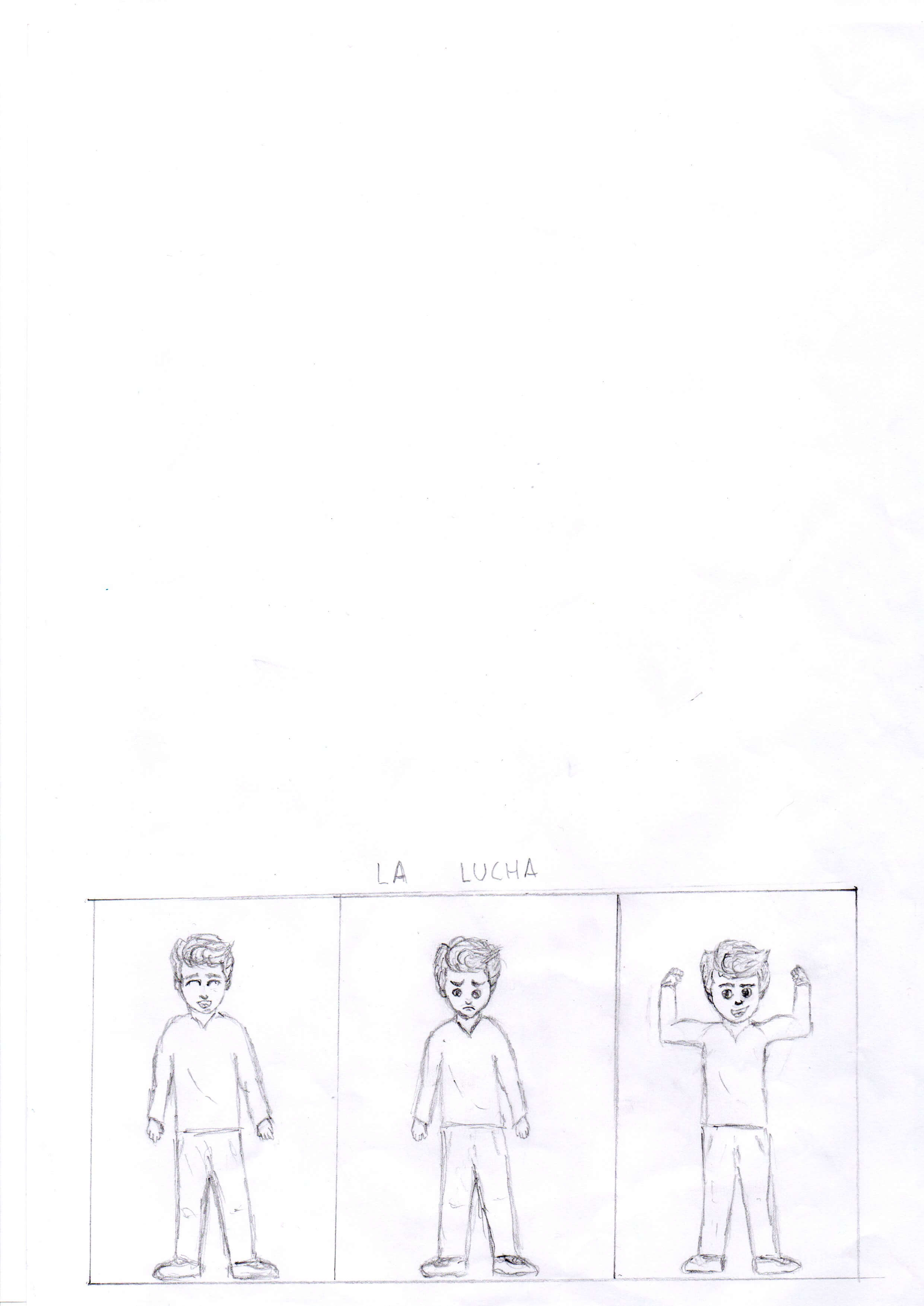 Primera página de LA LUCHA (Dibujos) 