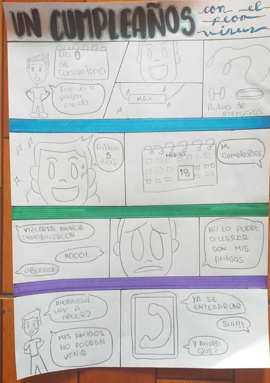 Primera página de Un cumpleaños con el peor virus