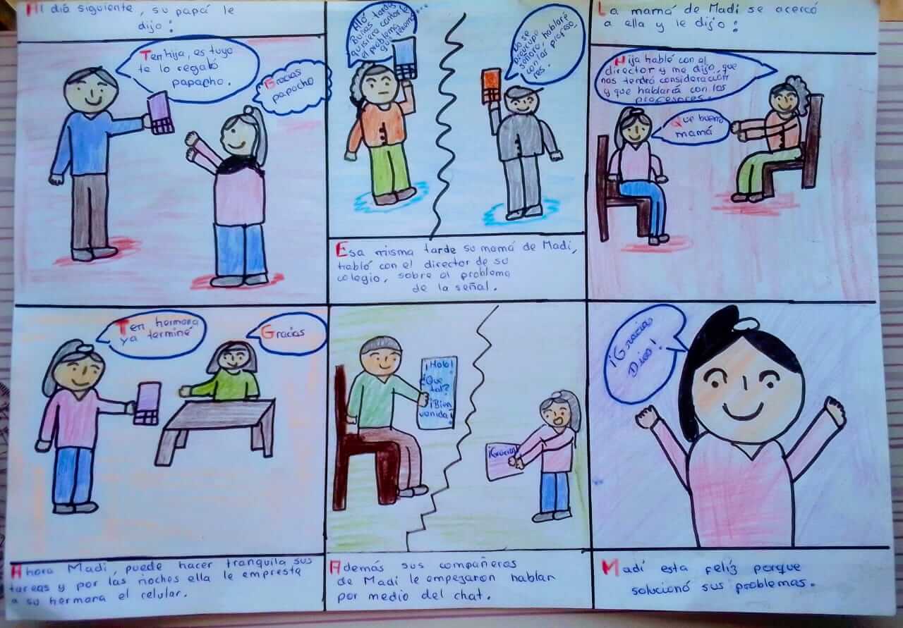 Primera página de Las clases virtuales de Madi