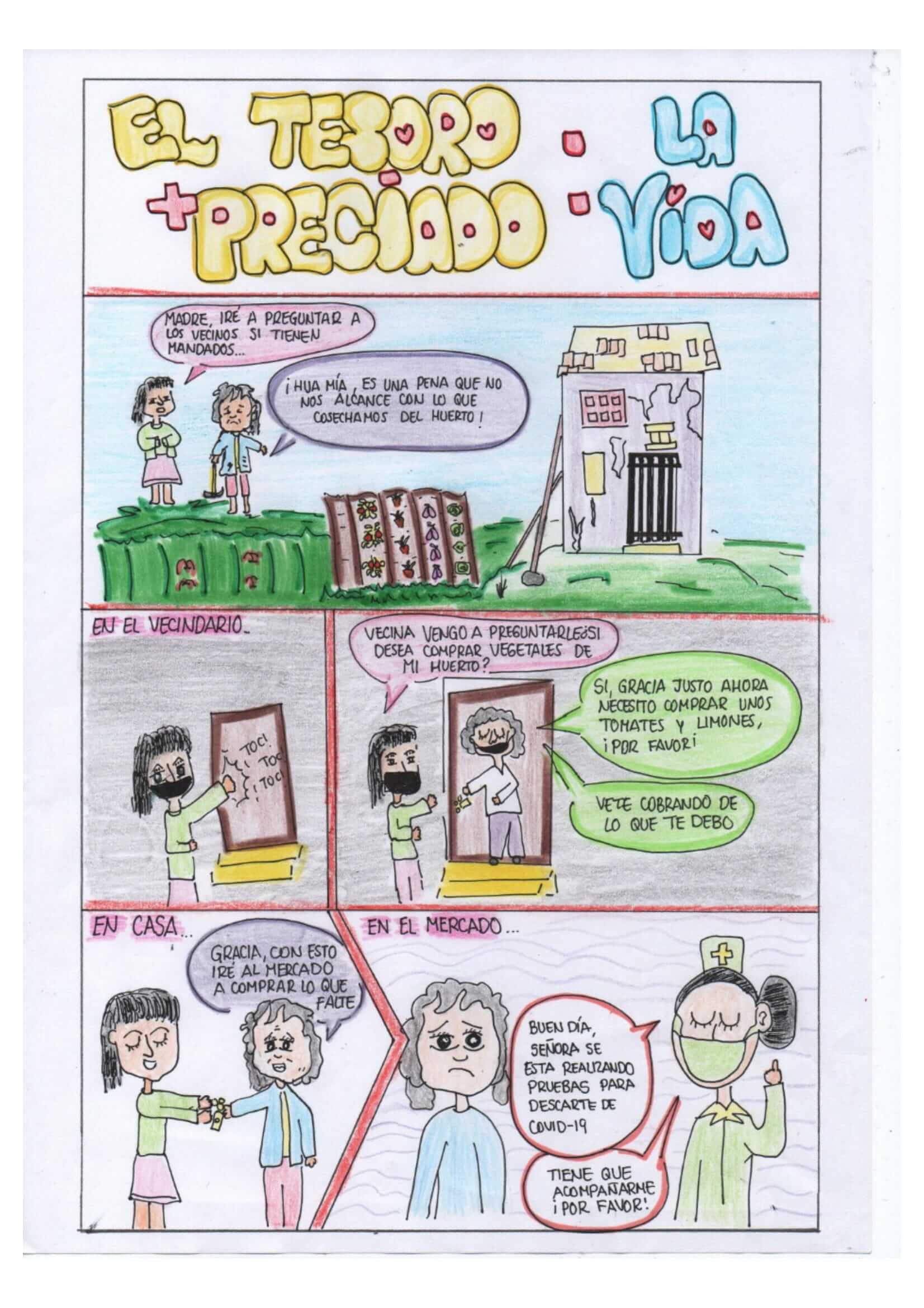 Primera página de El tesoro más preciado la vida