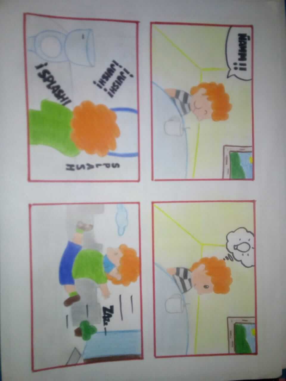 Primera página de UN HÉROE EN NUESTRO DISTRITO