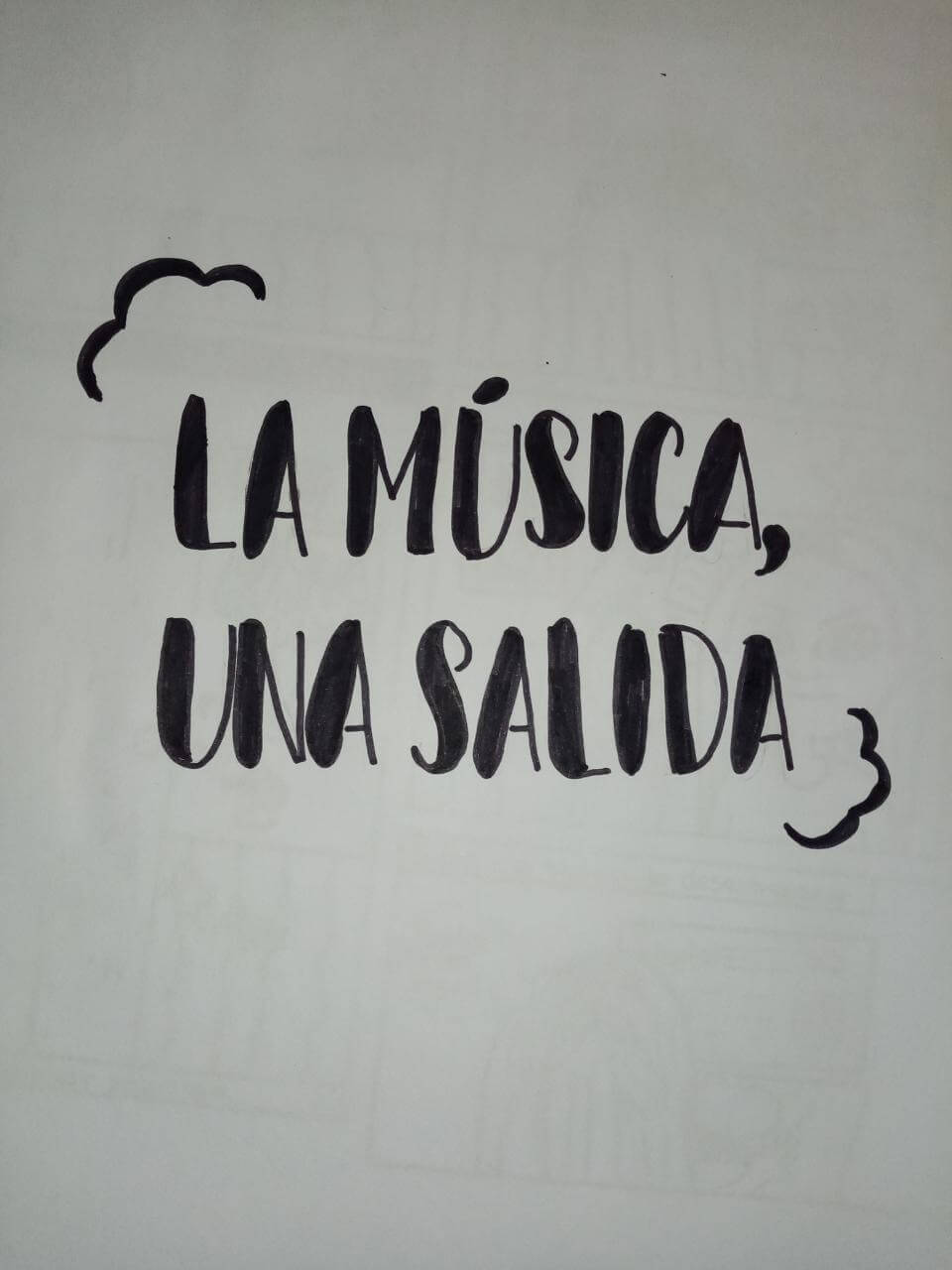 Primera página de La música, una salida